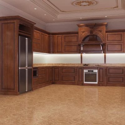 Tủ bếp gỗ tự nhiên